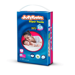 Supermom Baby Super Pant Diaper Small (0-8)kg 42pcs Pack